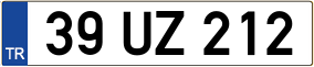 Trailer License Plate